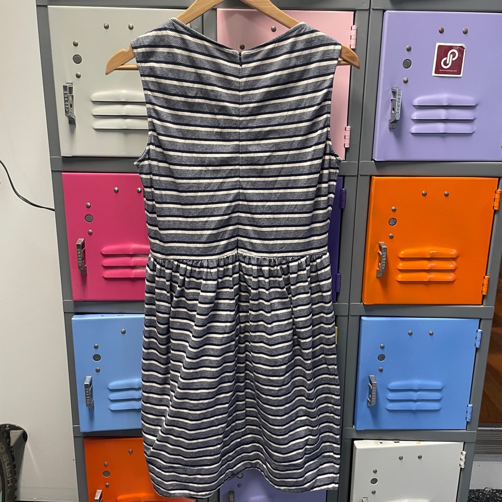Karen Walker Navy and White Striped Dress